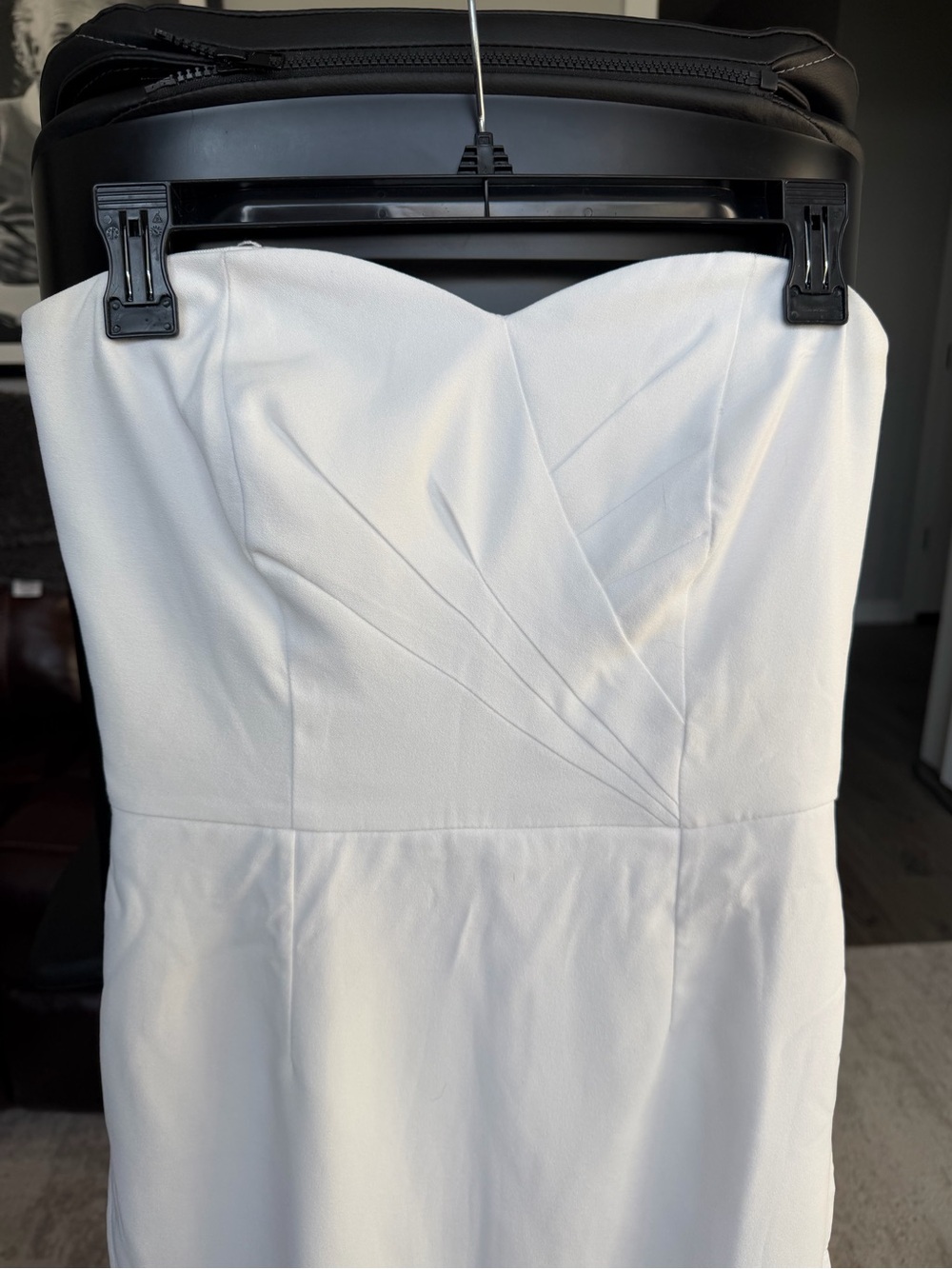 Lilly Pulitzer Strapless White Sheath Dress with shorts underneath - Picture 3 of 5